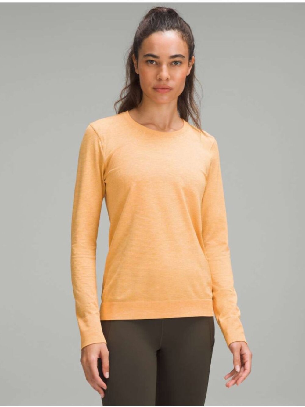 Lululemon Swiftly Relaxed Long-Sleeve Shirt Summer Glow / Mango Dream